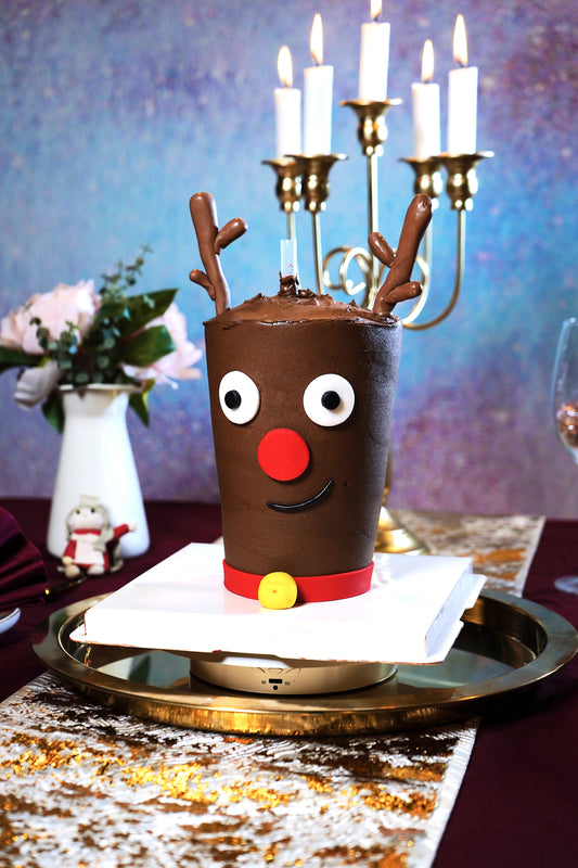 Reindeer Christmas Drinkable Cake