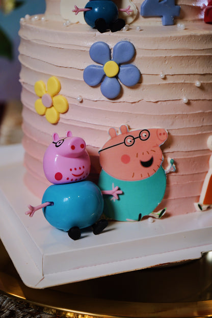 Peppa's Family Two Tier Cake