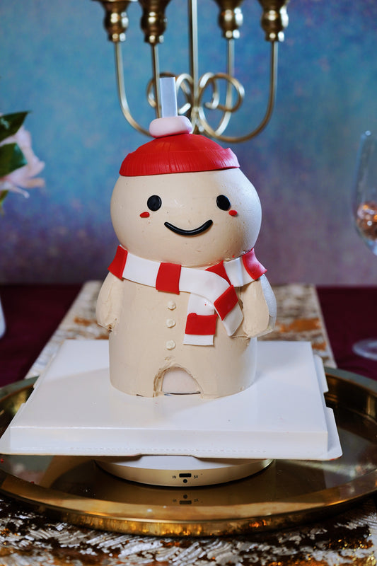 Happy Snowman Christmas Drinkable Cake