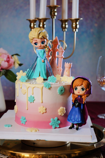 Frozen Elsa's Magical Pink Cake