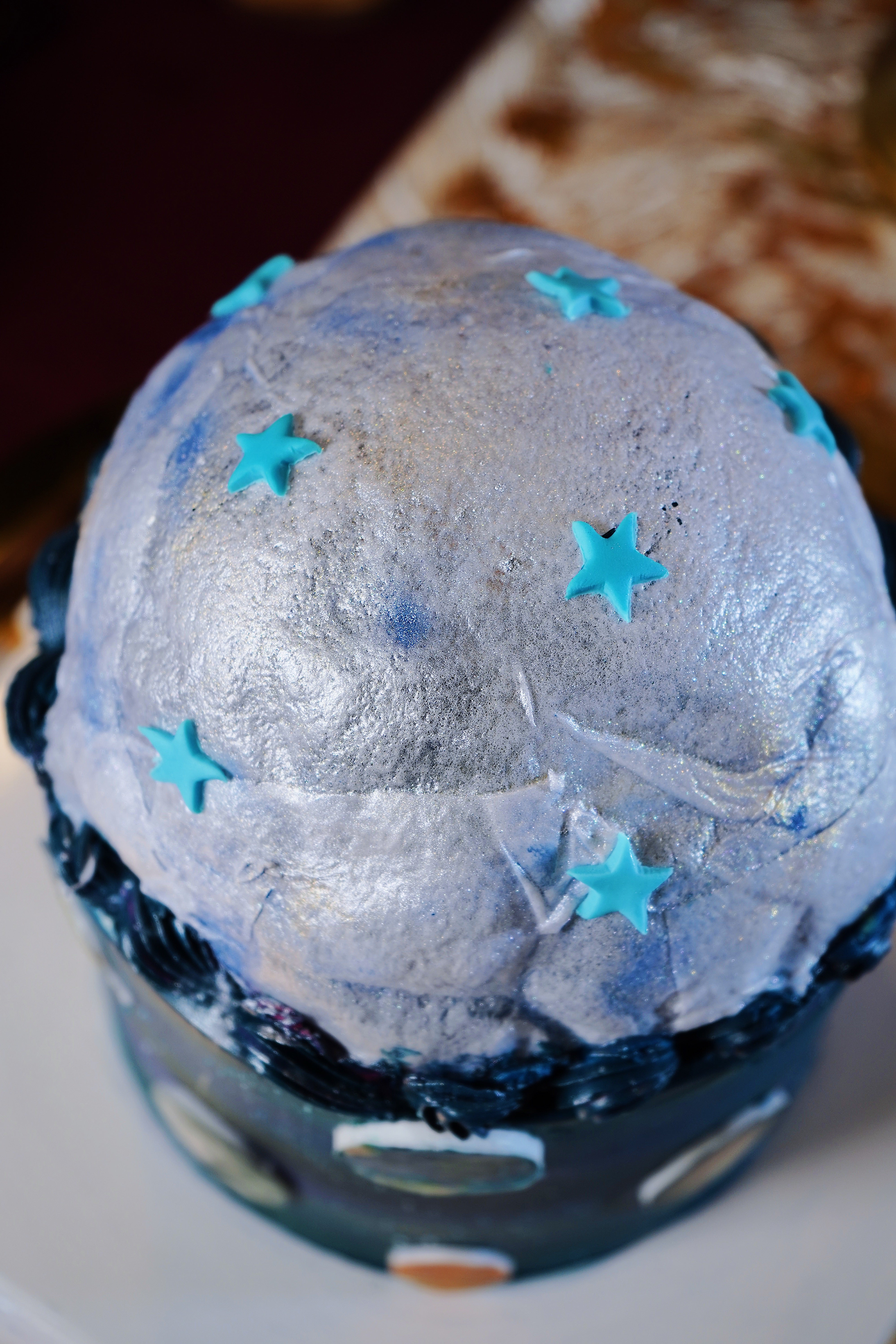 Space Galaxy Cake Burnaway Dome Cake