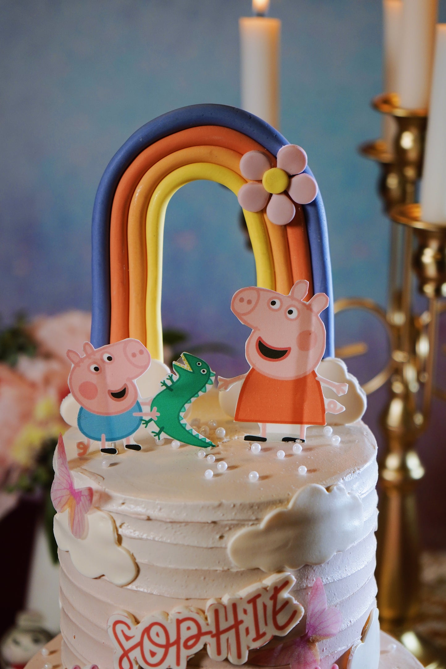 Peppa's Family Two Tier Cake