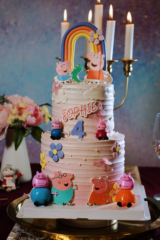 Peppa's Family Two Tier Cake