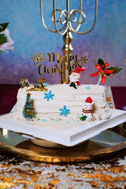 Winter White Festive Forest Christmas Logcake