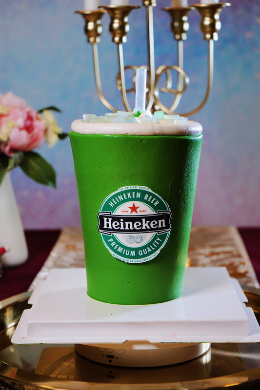 Heineken Beer Drinkable Cake