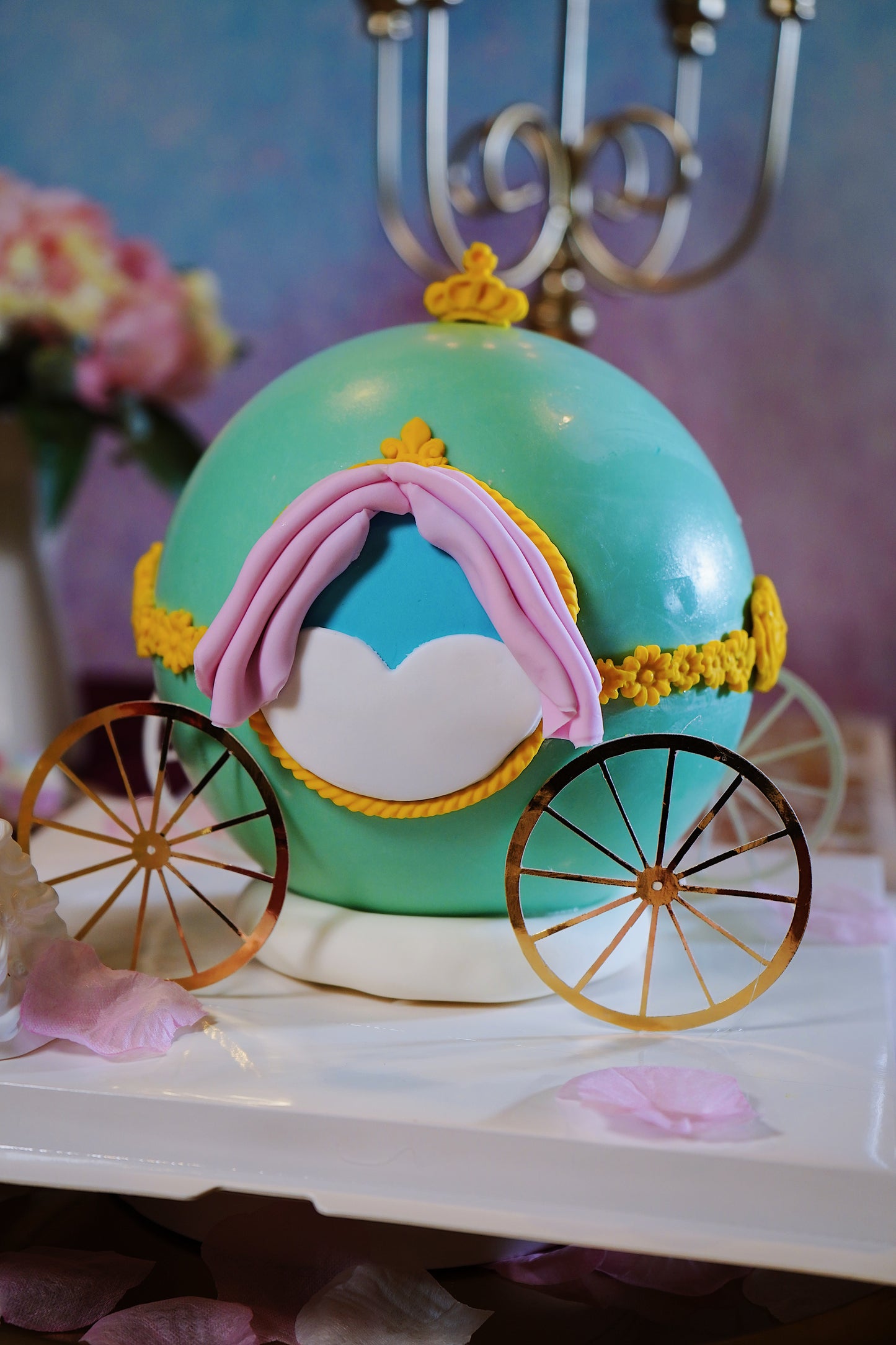 Magical Carriage Pinata Cake