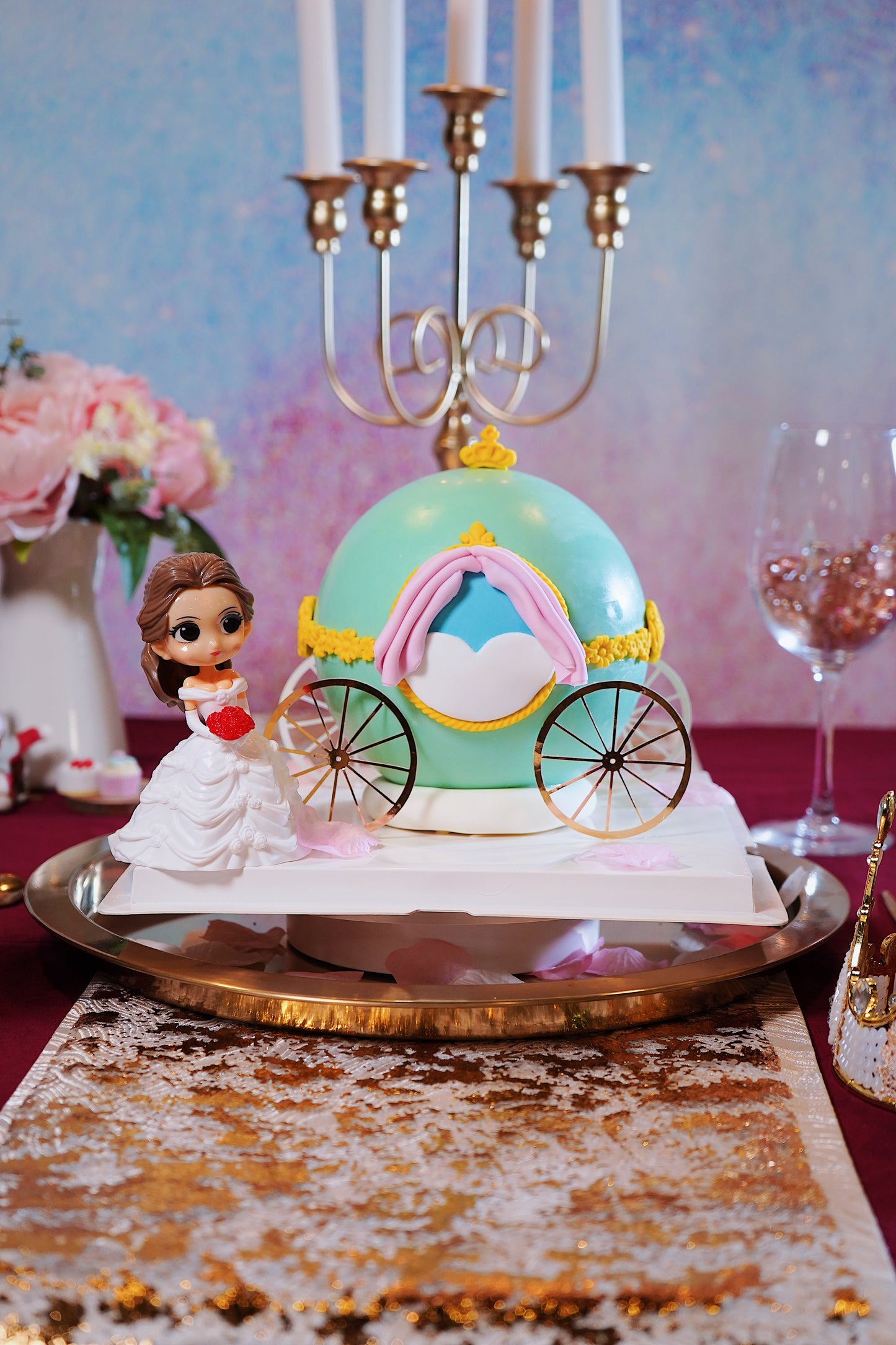 Magical Carriage Pinata Cake