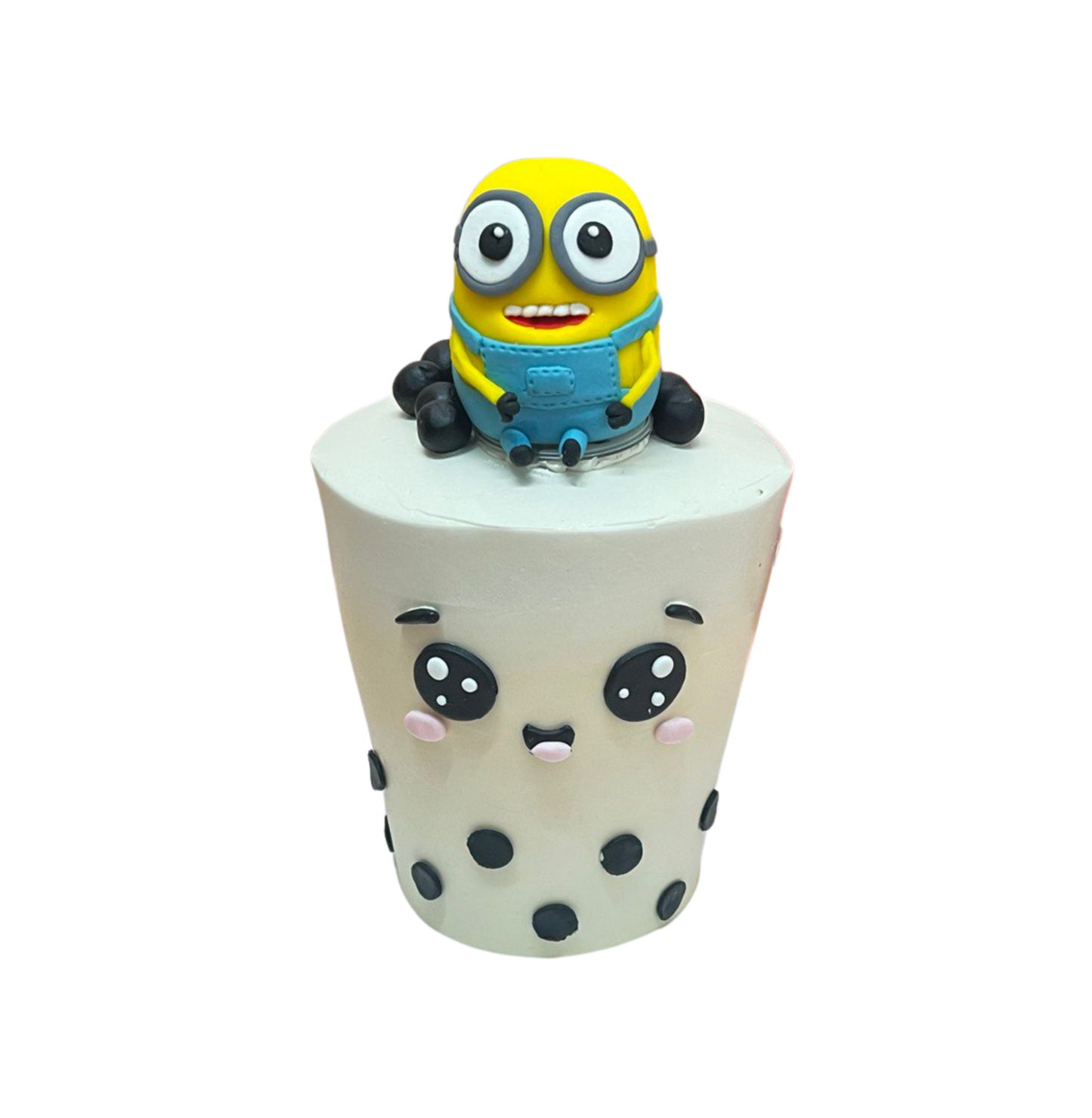 Minion Drinkable Bubble Tea Cake