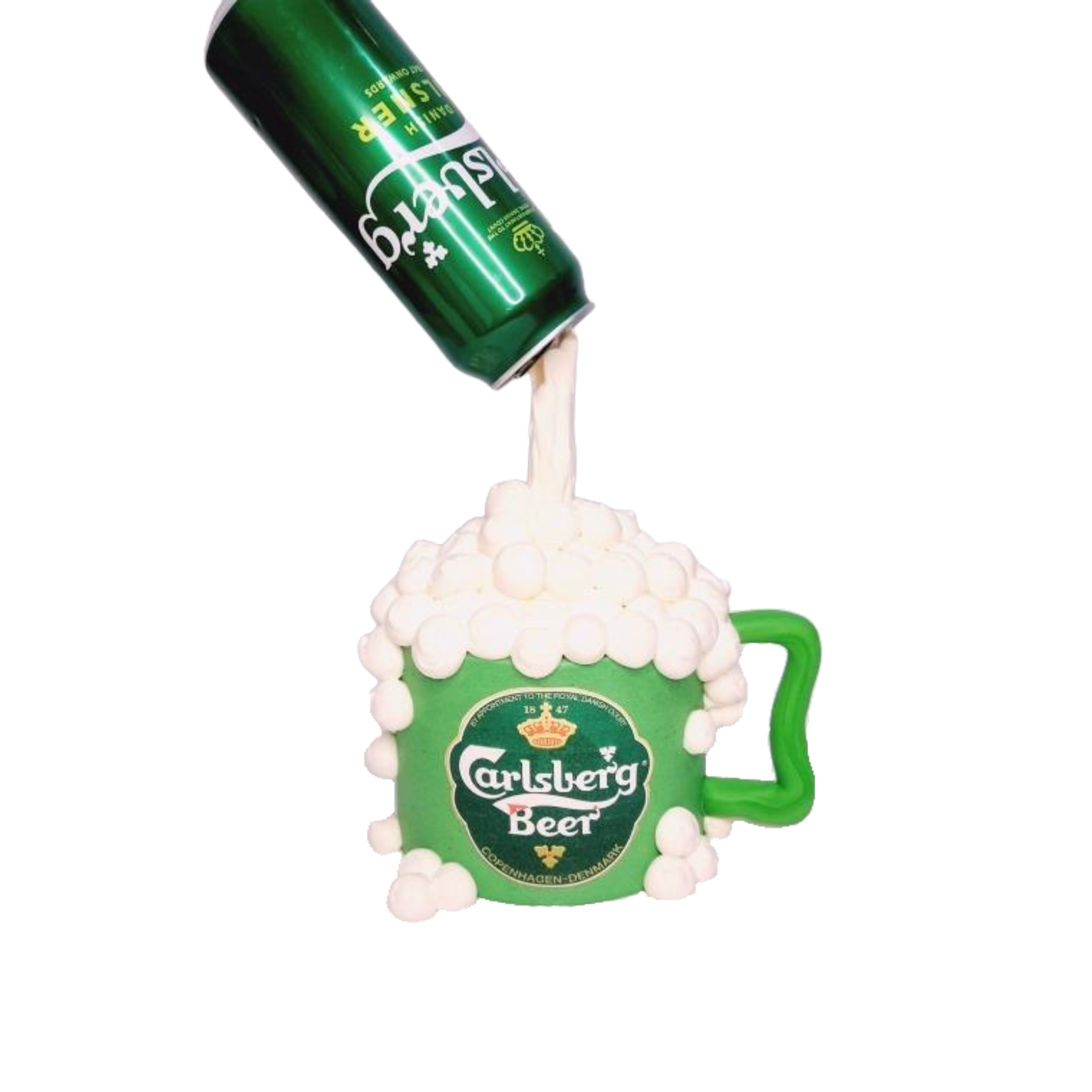 Carlsberg Beer Flying Gravity Cake