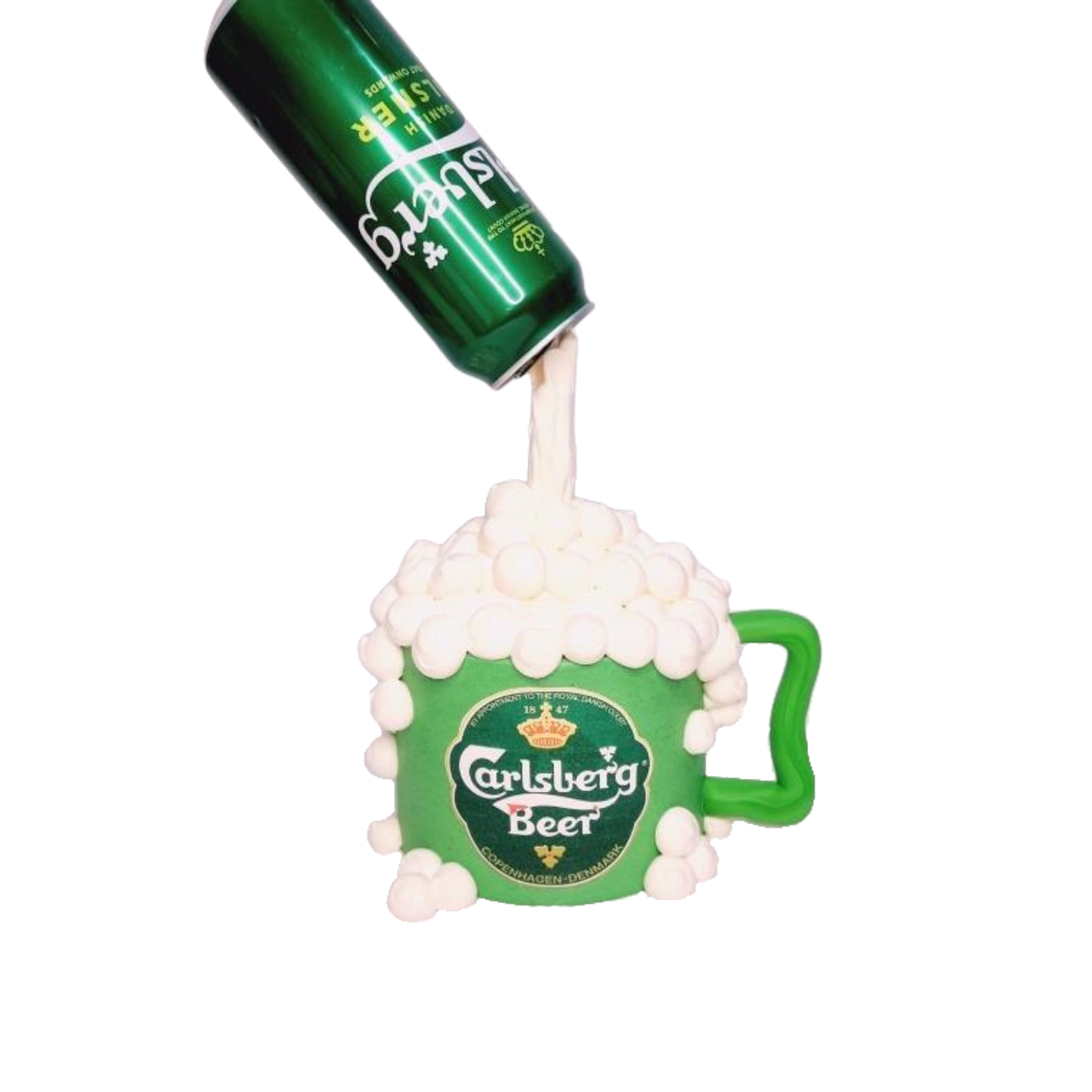 Carlsberg Beer Flying Gravity Cake