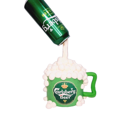 Carlsberg Beer Flying Gravity Cake