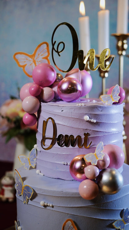 Lavender Dreams Two Tiered Cake