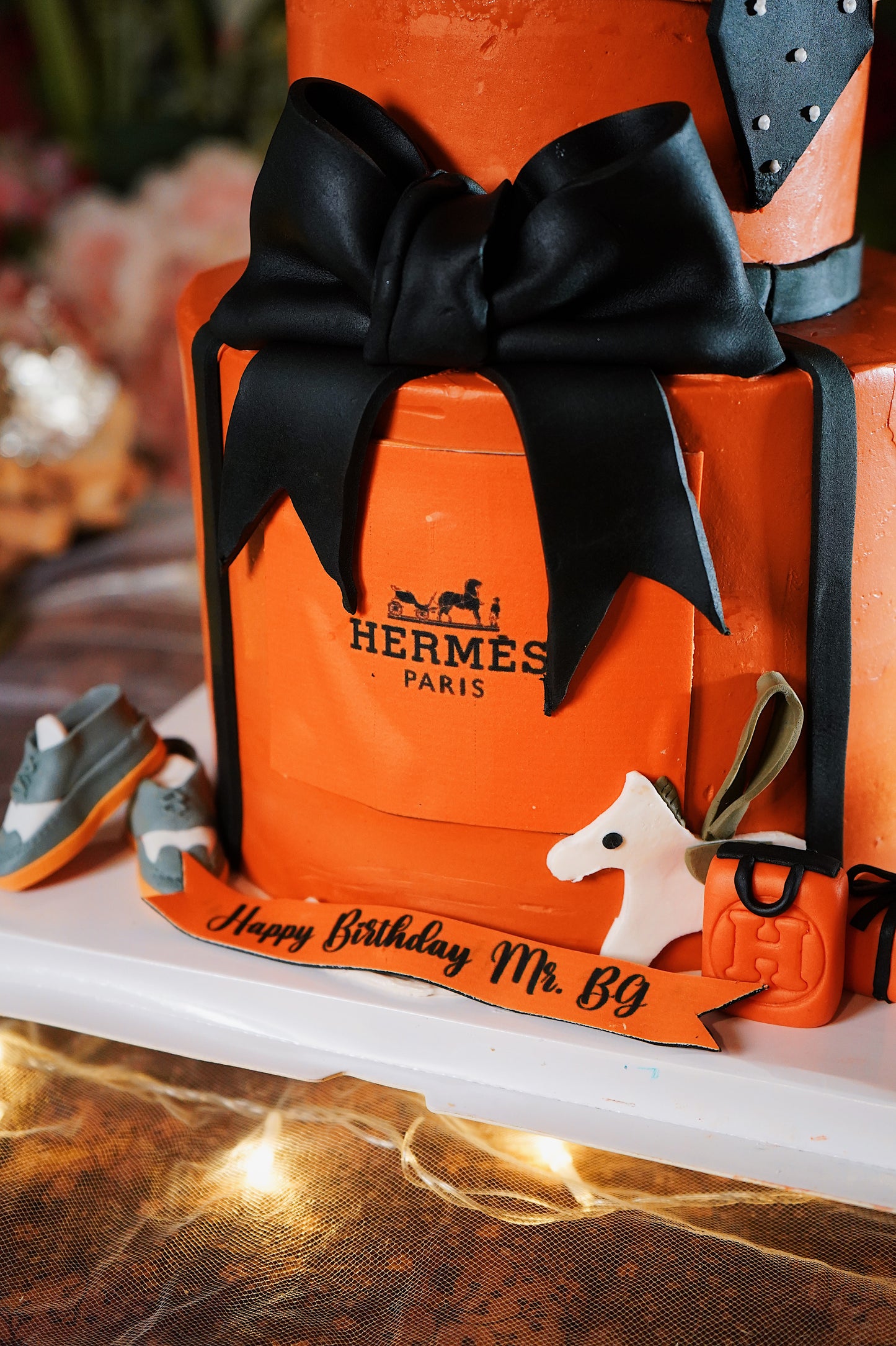 Hermes Male Two Tier Cake