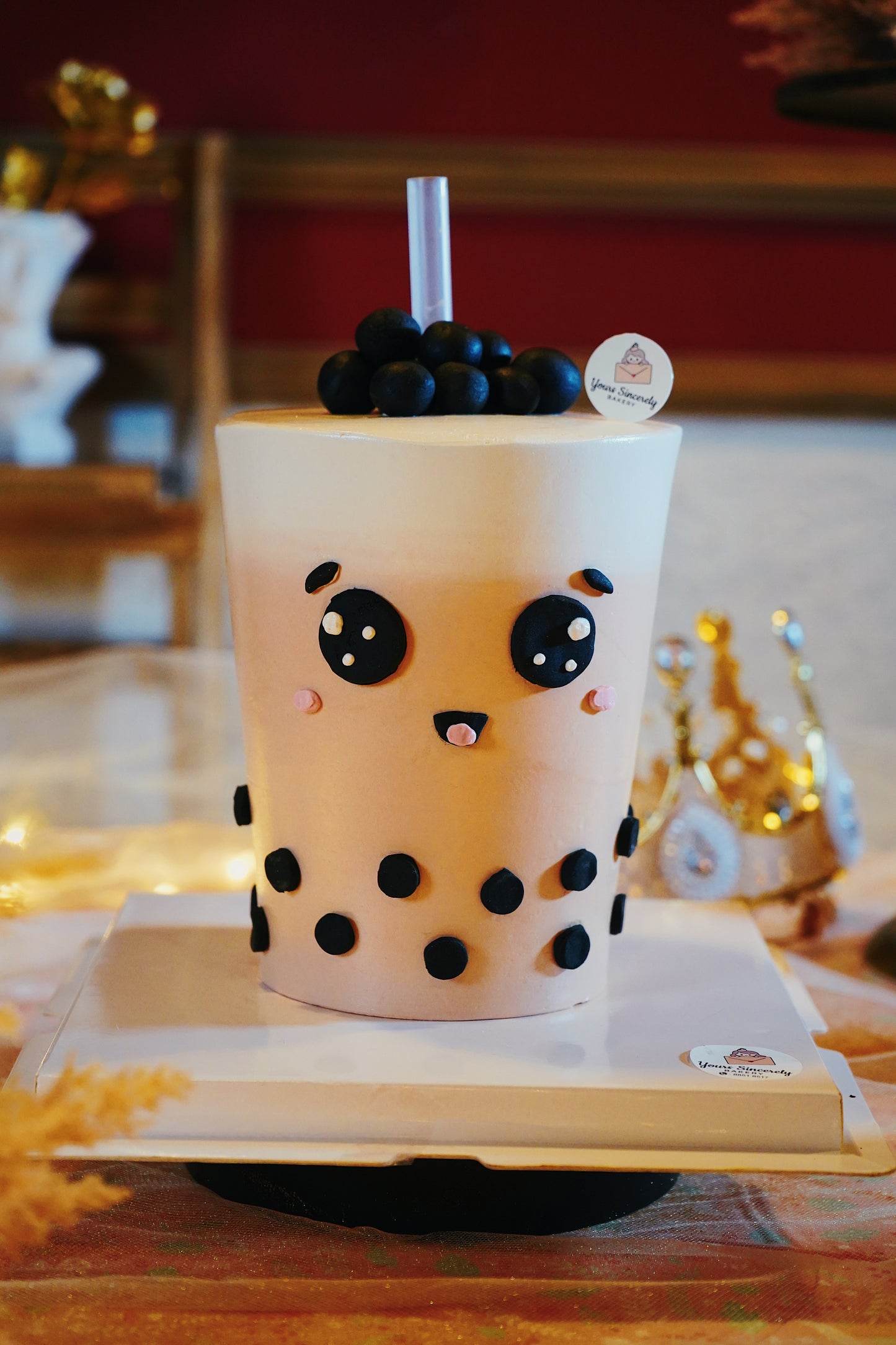 Cute Emote Drinkable Cake