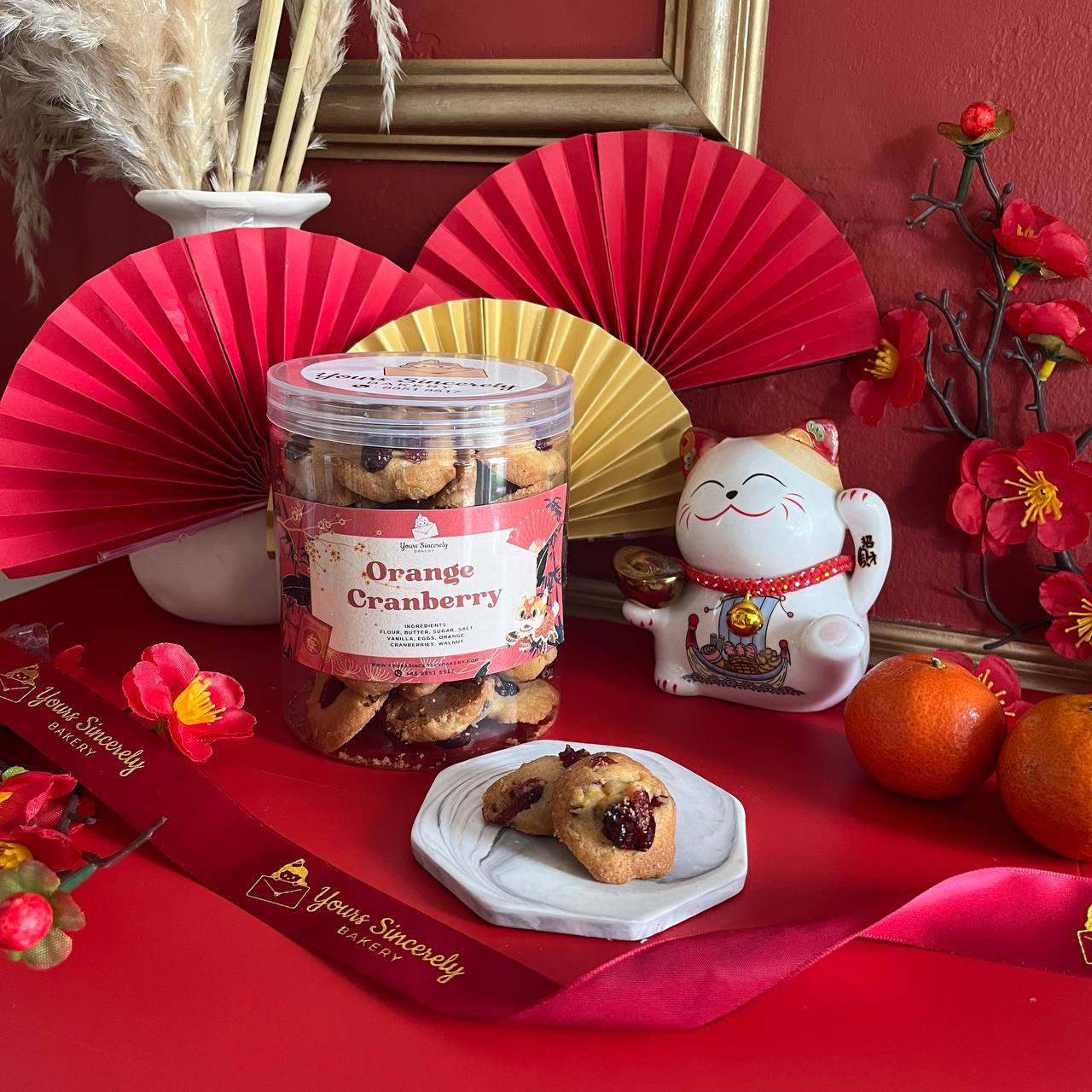 Chinese New Year Orange Cranberry Cookies 300g