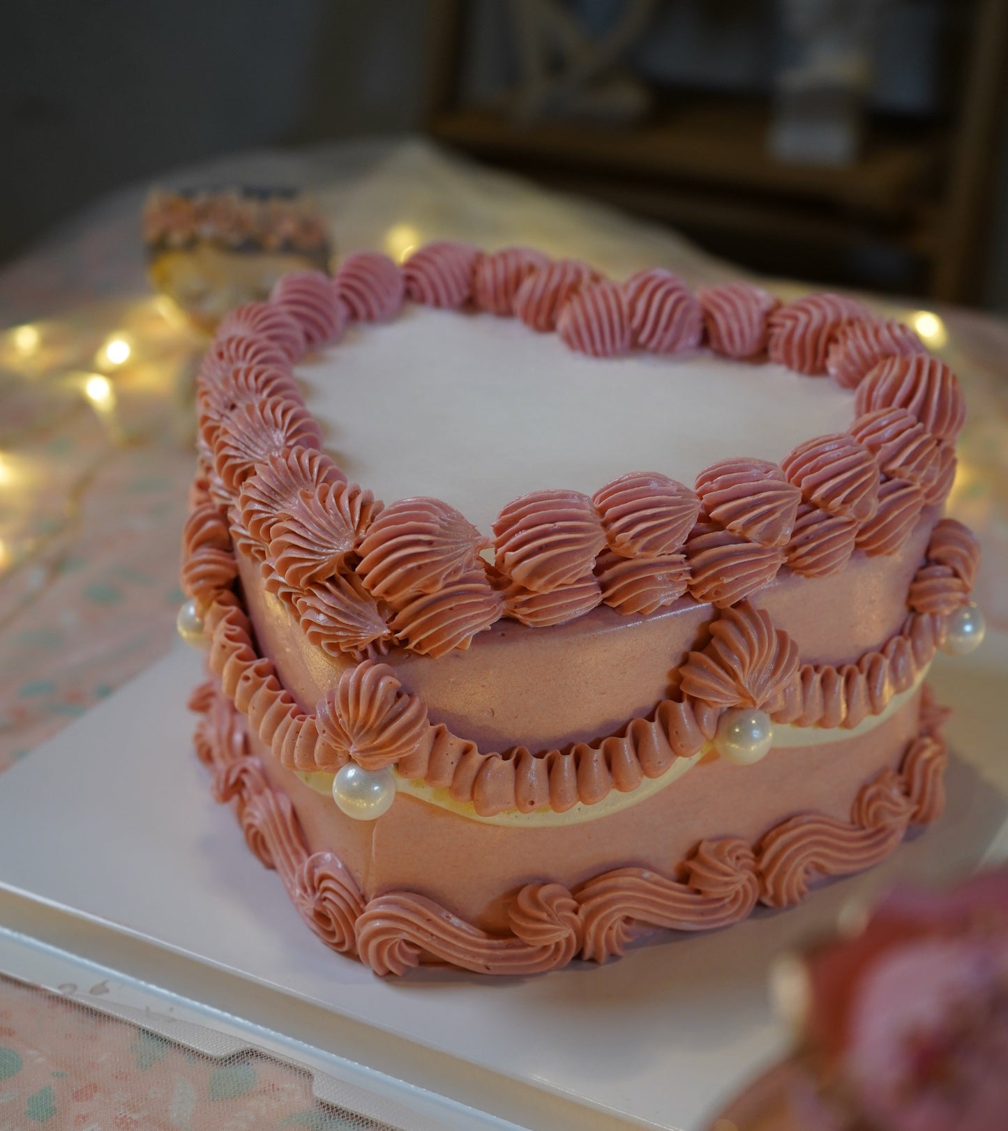 Pink Vintage Burn Away Cake