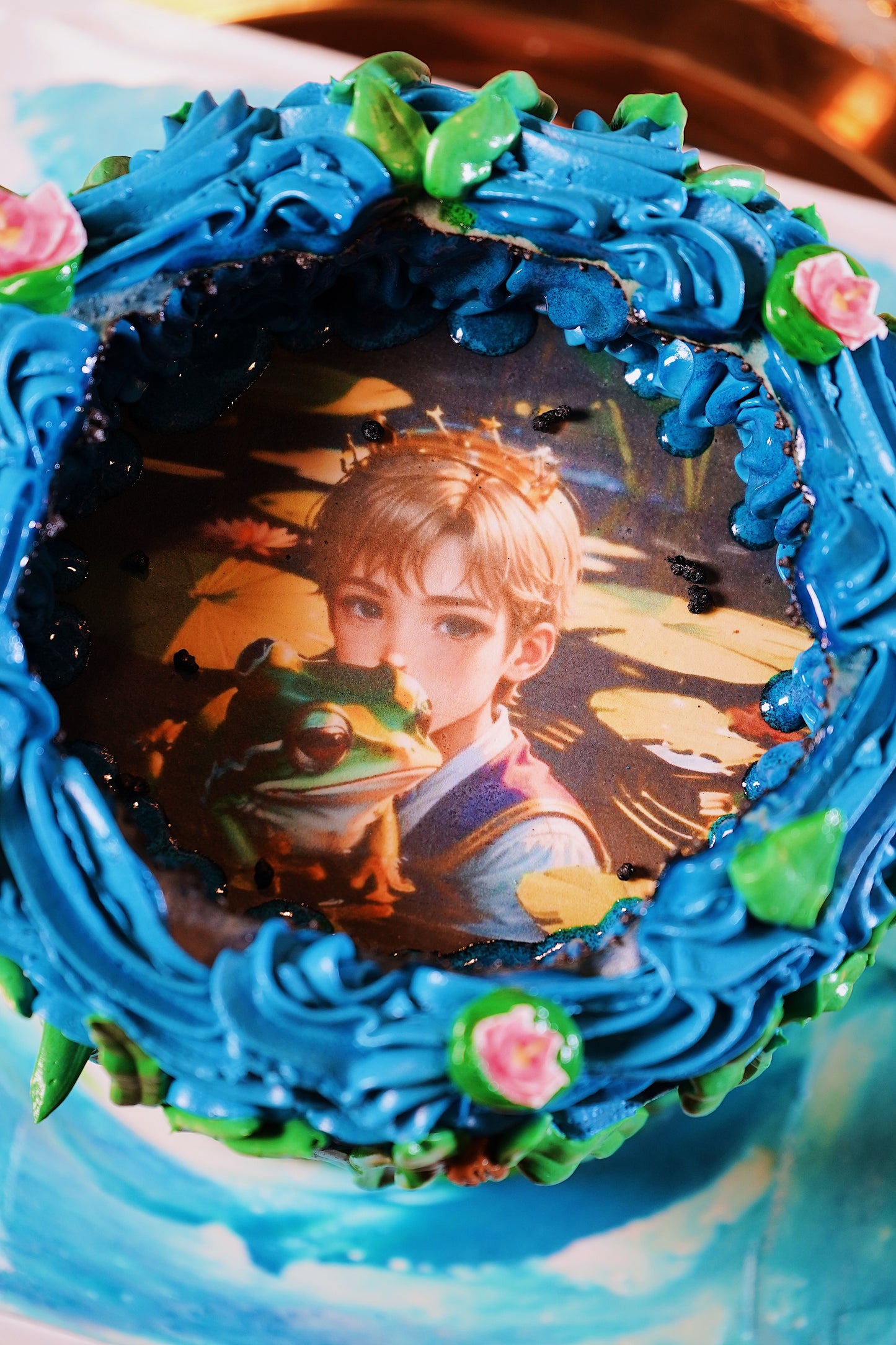 Frog Prince’s Magical Reveal Cake