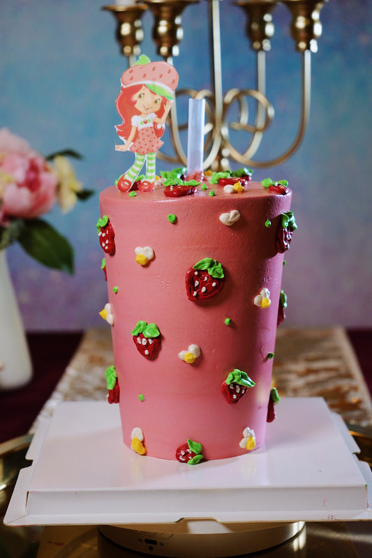 Strawberry Shortcake Drinkable Cake