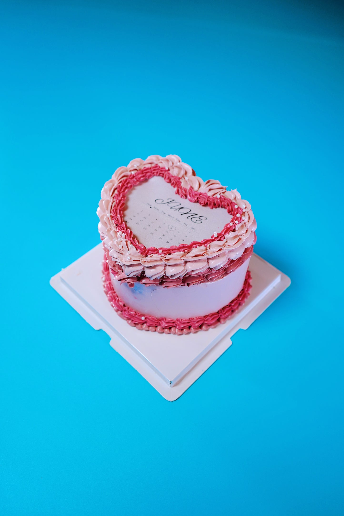 Heart Shape Burn Away Cake