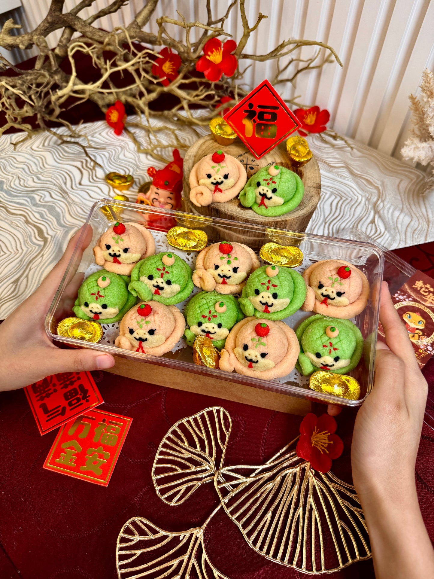 Chinese New Year  Cute Snake Pineapple Tarts (10pcs)