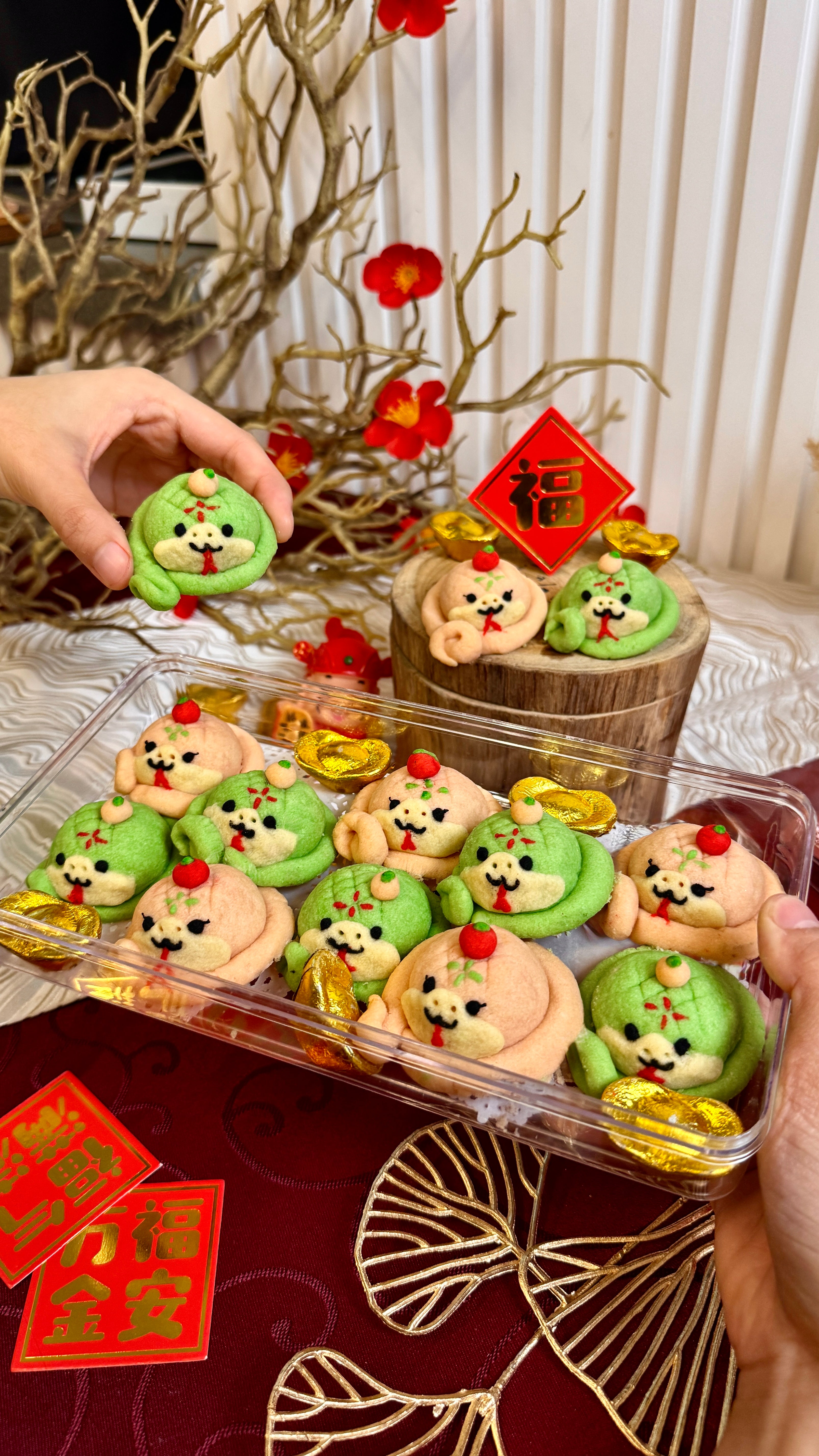 Chinese New Year  Cute Snake Pineapple Tarts (10pcs)