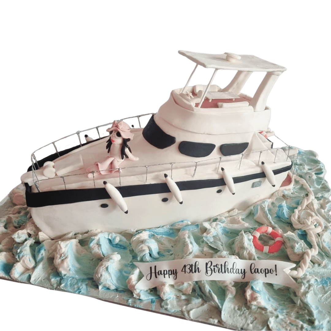 3D Yatch Boat Cake