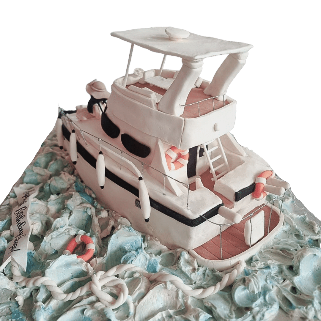 3D Yatch Boat Cake