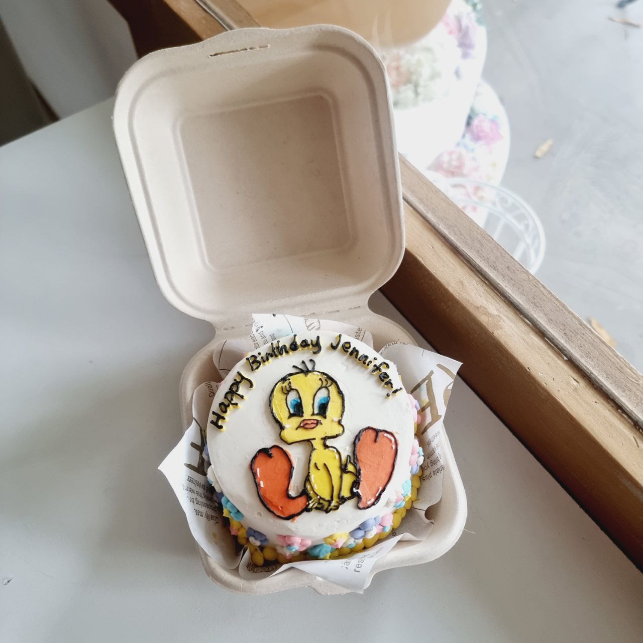 Tweety Bird Bento Cake