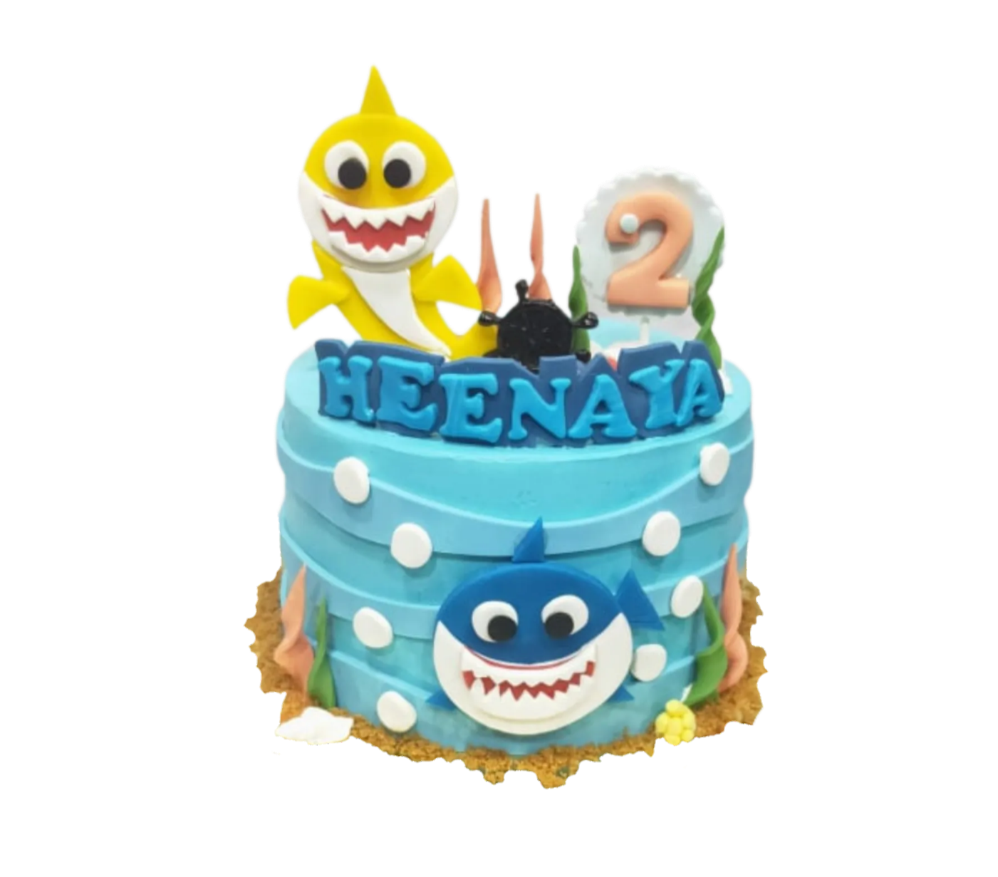 2D Baby Shark Cake