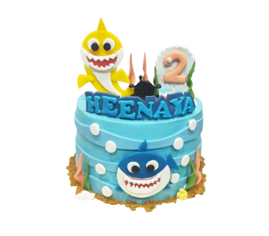 2D Baby Shark Cake