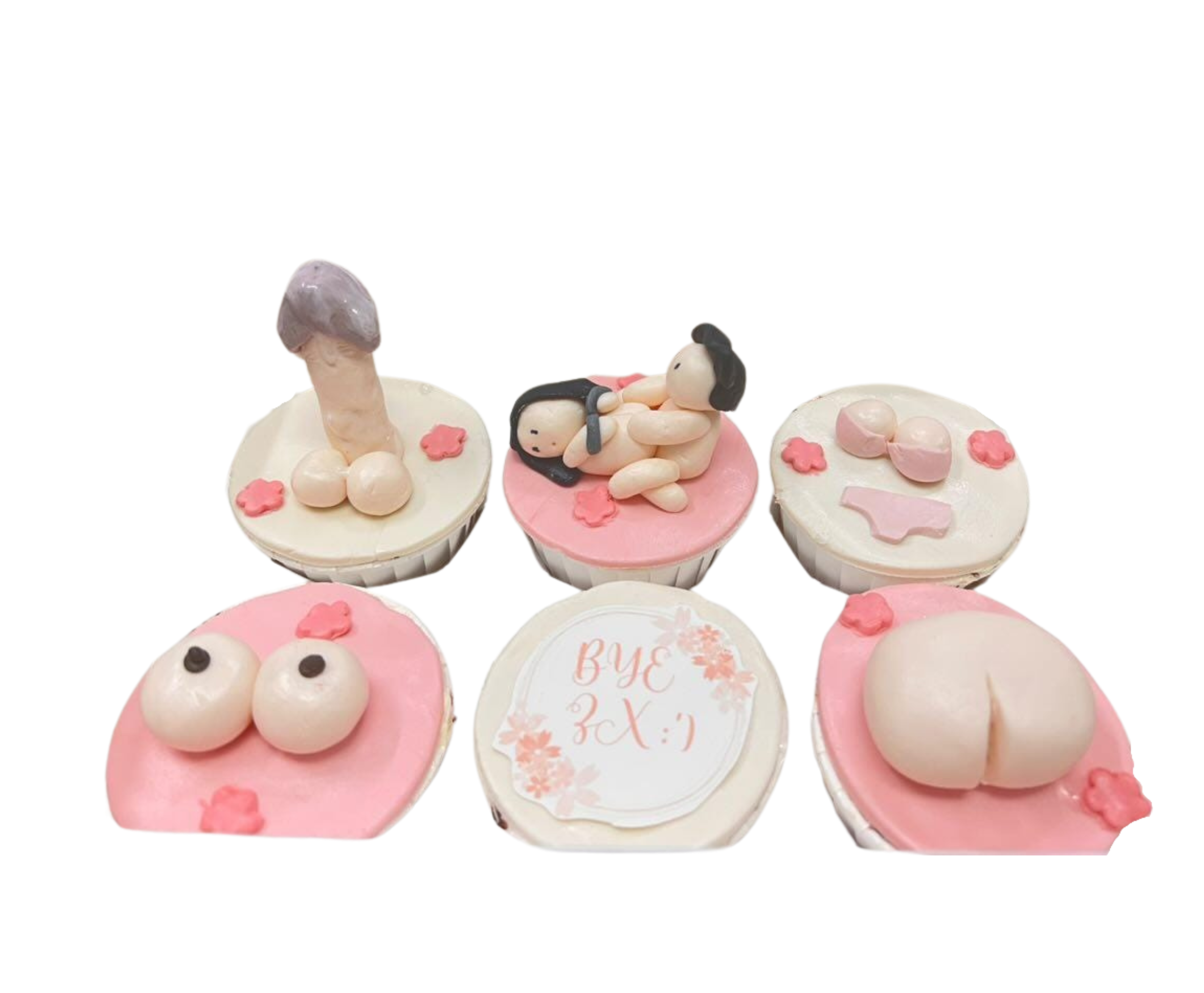 Hens Night Handcuff Dick Boobs Cupcakes (6pcs)