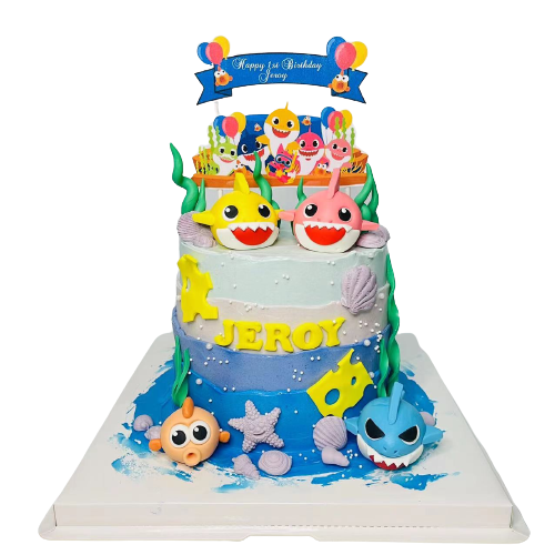 Baby Shark Themed Cake