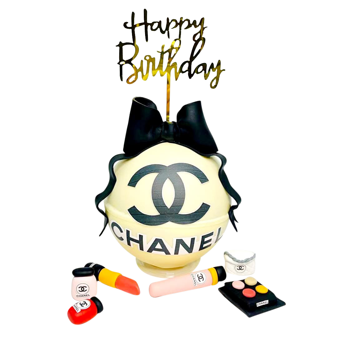 Chanel Makeup Knock Knock Pinata Cake