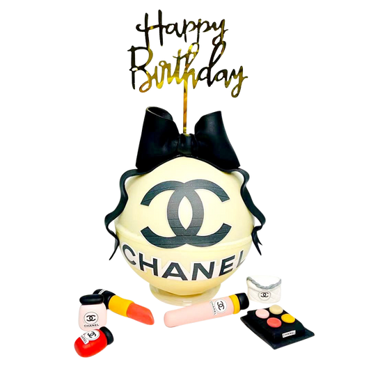 Chanel Makeup Knock Knock Pinata Cake