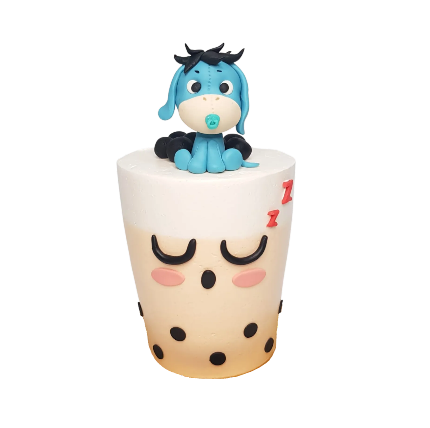 Eeyore Drinkable Bubble Tea Cake