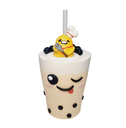 Egg Drinkable Bubble Tea Cake