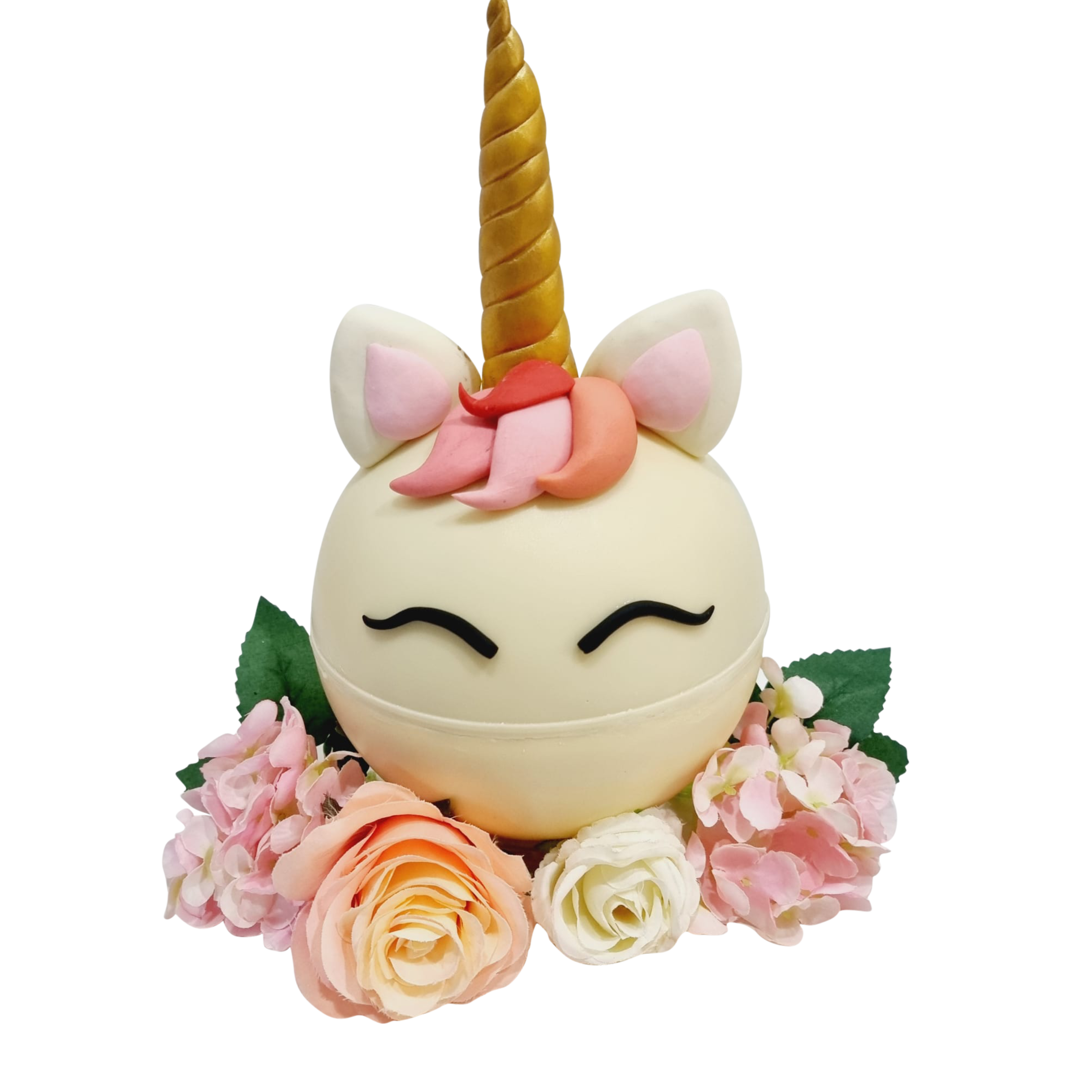 Floral Unicorn Knock Knock Pinata Surprise Cake