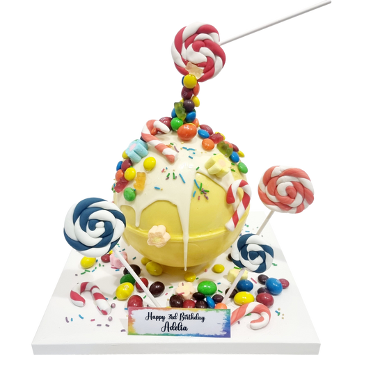 Lollipops Candies Snacks Rainbow Themed Pinata Knock Knock Cake