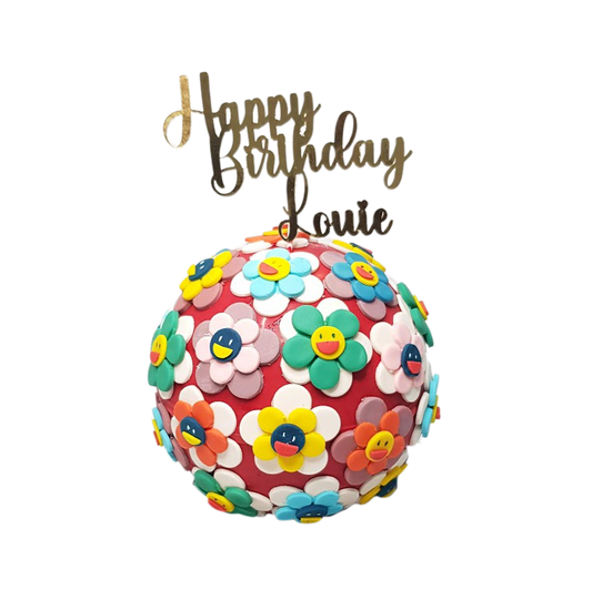 Murakami Motif Knock Knock Pinata Surprise Cake 1