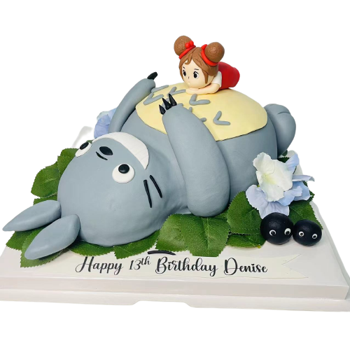 My Neighbor Totoro Themed Cake