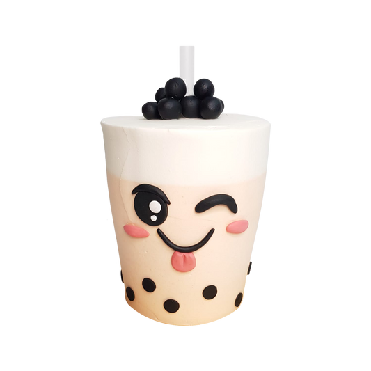 Real Bubble Tea Drink in a Cake 3