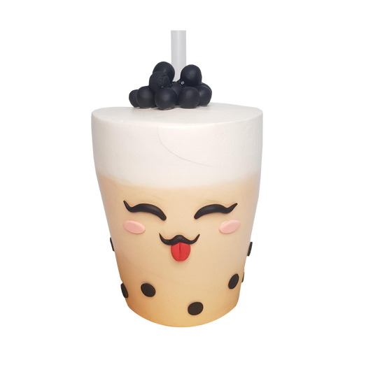 Real Bubble Tea Drink in a Cake 5