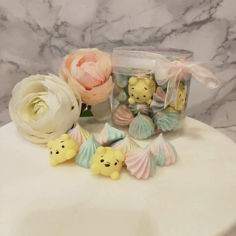 Winnie The Pooh Rainbow Meringue Kisses Cookies